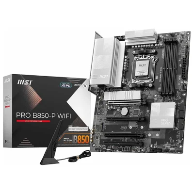 Placa Mãe Msi Pro B850-p Wi-fi Socket Am5 Ddr5 Atx Wi-fi 6 Bluetooth 5.2 4x Ddr5 128GB Usb 3.2 Gen 2