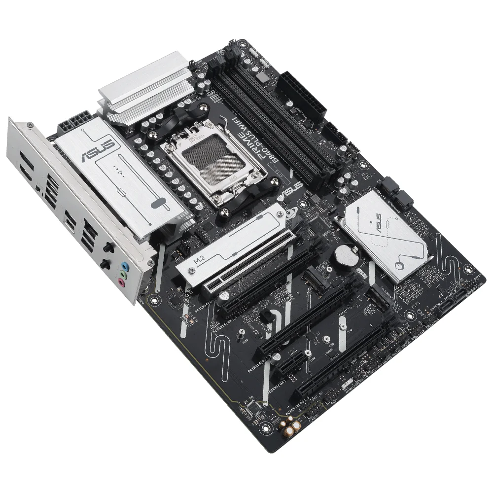 Imagem 2 de 3 do produto Placa Mãe Asus Prime B840-plus Wi-fi Socket Am5 Ddr5 Atx Bluetooth 5.0 RGB 4x Sata 6gb/s PCie 4.0