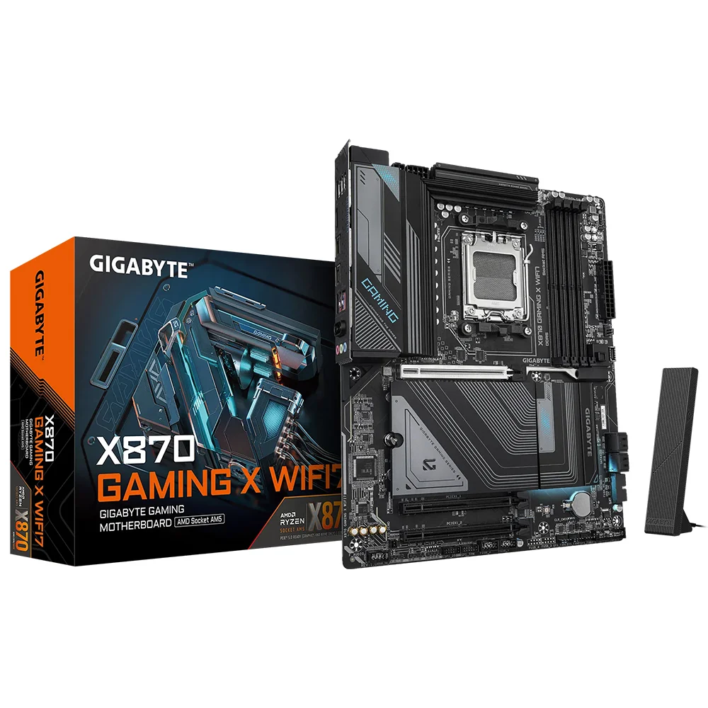 Placa Mãe Gigabyte X870 Gaming X Wi-fi 7 Socket Am5 Ddr5 Atx Bluetooth 5.2 PCie 5.0 RGB Gamer