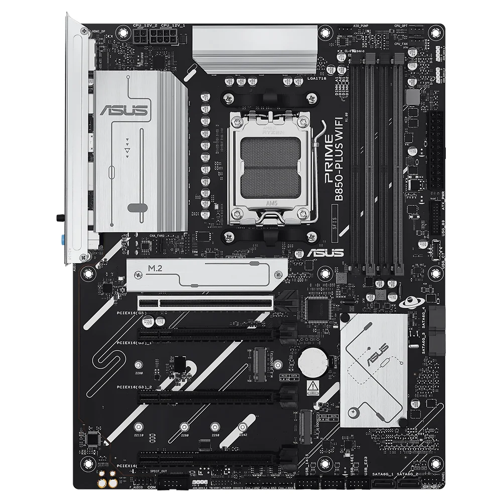 Imagem 2 de 3 do produto Placa Mãe Asus Prime B850-plus Wi-fi Socket Am5 Ddr5 Atx Bluetooth 5.2 4x Usb 3.2 Gen 2 RGB Gamer