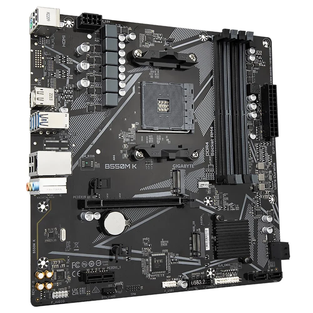 Imagem 3 de 3 do produto Placa Mãe Gigabyte B550m K Socket Am4 / Ddr4