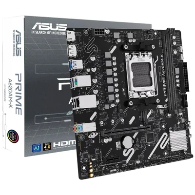 Placa Mãe Asus Prime A620am-k Socket Am5 Ddr5 Atx 4x Sata 6gb/s Usb 3.2 Gen 2 RGB M.2 PCie 4.0