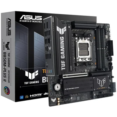 Placa Mãe Asus Tuf Gaming B850m-plus Ii Socket Am5 Ddr5 Micro Atx PCie 5.0 Gaming Alta Performance RGB