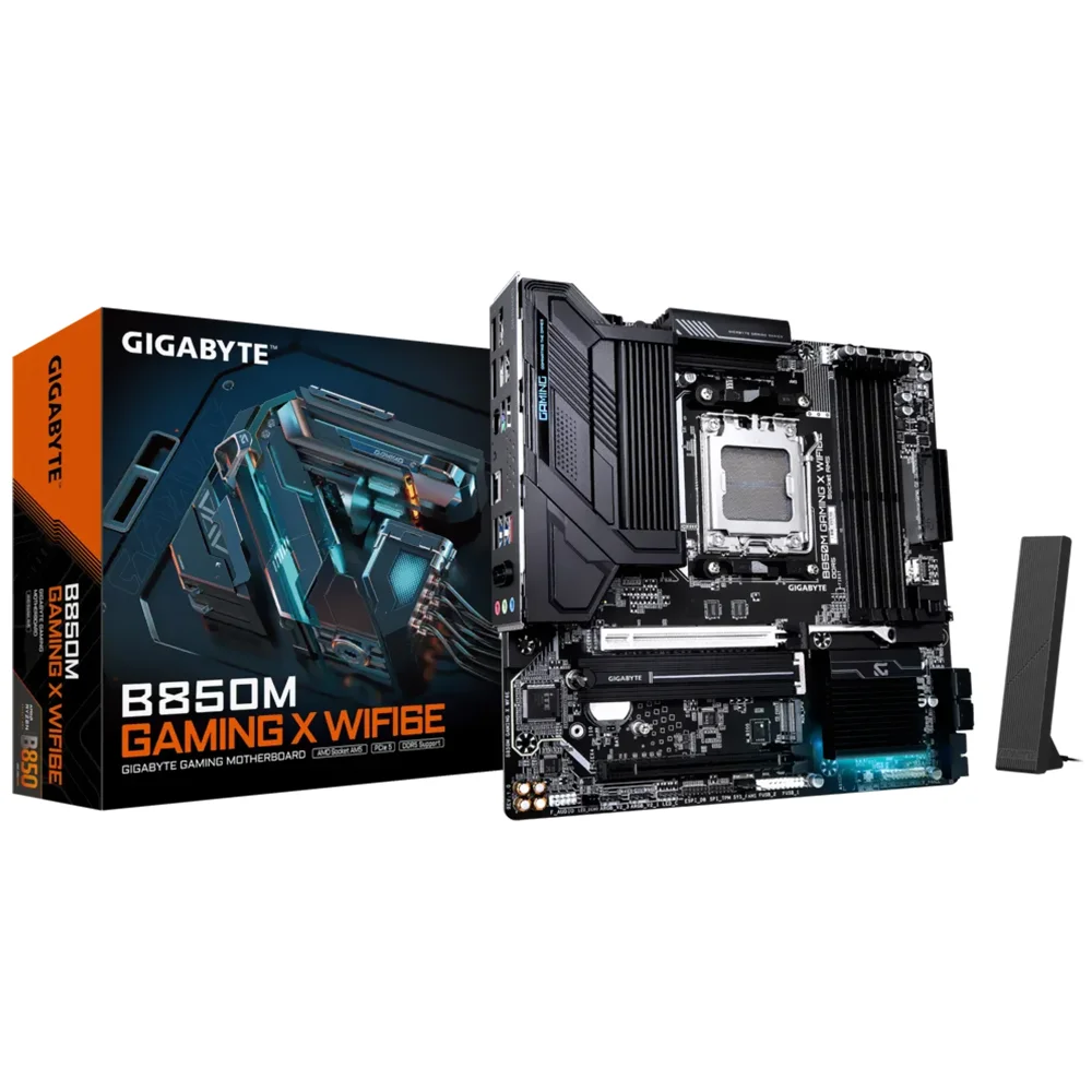 Imagem 2 de 3 do produto Placa Mãe Gigabyte B850m Gaming X Wi-fi 6e Socket Am5 Ddr5 Micro Atx RGB 4 Slots Memória Gamer