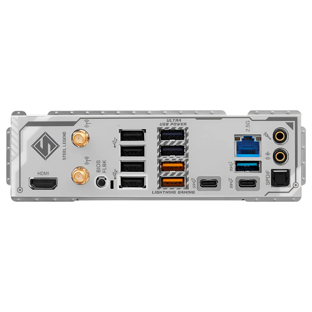 Imagem 2 de 3 do produto Placa Mãe Asrock B850 Steel Legend Wi-fi Socket Am5 Ddr5 Atx Bluetooth 5.2 RGB PCie 4.0 M.2 4 Slots Ram