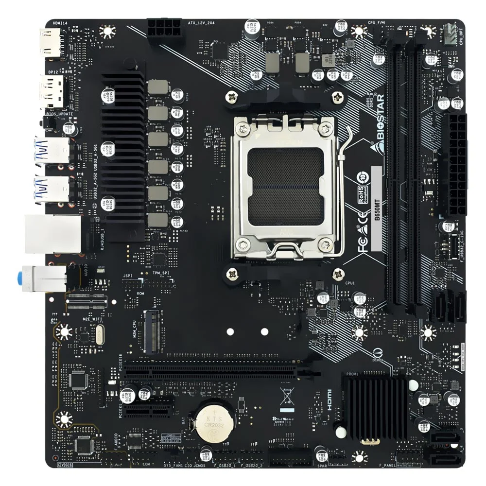 Imagem 2 de 3 do produto Placa Mãe Biostar B650mt Socket Am5 / Ddr5