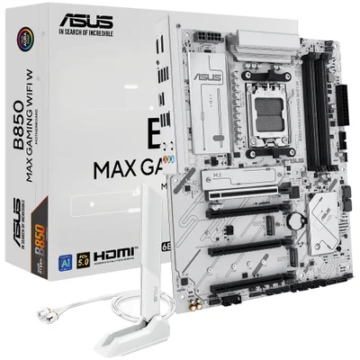 Placa Mãe Asus B850 Max Gaming Wi-fi W Socket Am5 Ddr5 Atx Bluetooth 5.2 PCie 5.0 RGB M.2 4 Slots Ram
