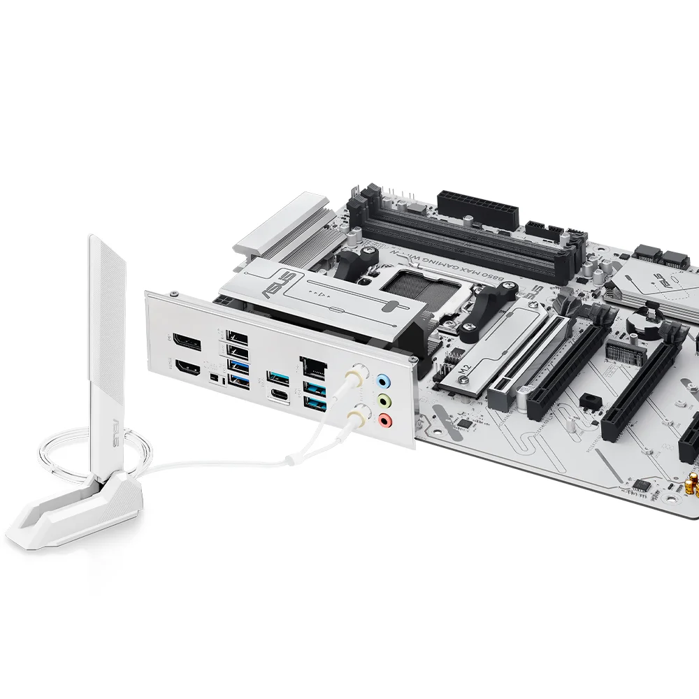 Imagem 3 de 3 do produto Placa Mãe Asus B850 Max Gaming Wi-fi W Socket Am5 Ddr5 Atx Bluetooth 5.2 PCie 5.0 RGB M.2 4 Slots Ram