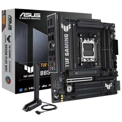 Placa Mãe Asus Tuf Gaming B850m-plus Wi-fi Socket Am5 Ddr5 Micro Atx Bluetooth 5.2 PCie 5.0 RGB Gamer