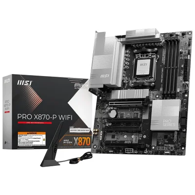 Placa Mãe Msi Pro X870-p Wi-fi Socket Am5 Ddr5 Atx Bluetooth 5.2 PCie 5.0 RGB Otimizada Para Gaming
