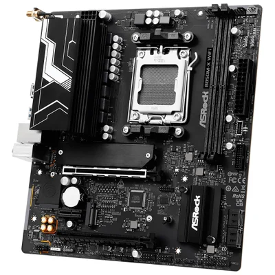 Placa Mãe Asrock B850m-x Wi-fi R2.0 Socket Am5 Ddr5 Micro Atx Wi-fi 6 Bluetooth 5.2 PCie 4.0 RGB 4x Sata 6gb/s