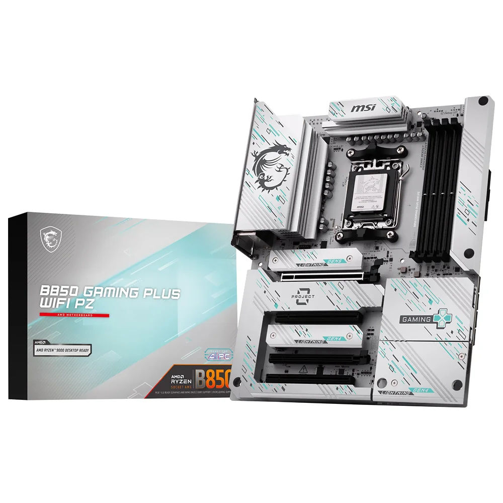 Placa Mãe Msi B850 Gaming Plus Wi-fi Pz Socket Am5 Ddr5 Atx Bluetooth 5.2 4x Dimm Usb 3.2 Gen 2