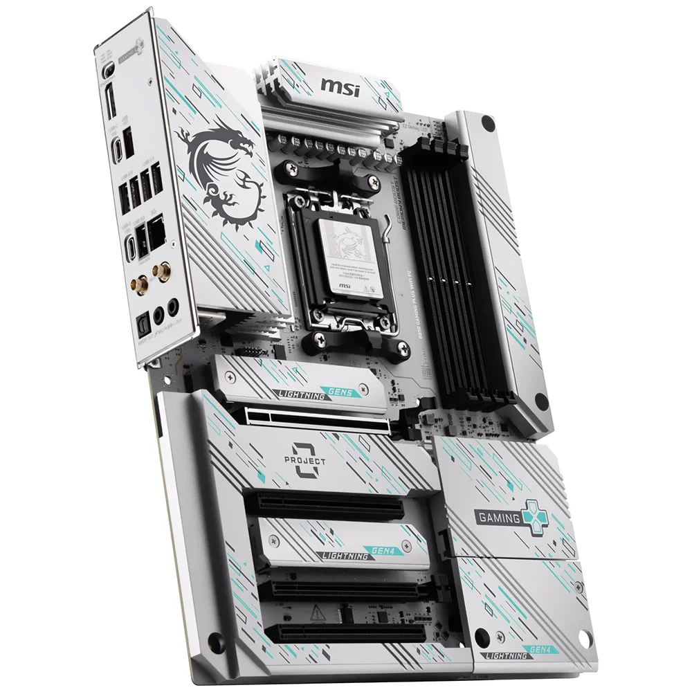 Imagem 3 de 3 do produto Placa Mãe Msi B850 Gaming Plus Wi-fi Pz Socket Am5 Ddr5 Atx Bluetooth 5.2 4x Dimm Usb 3.2 Gen 2