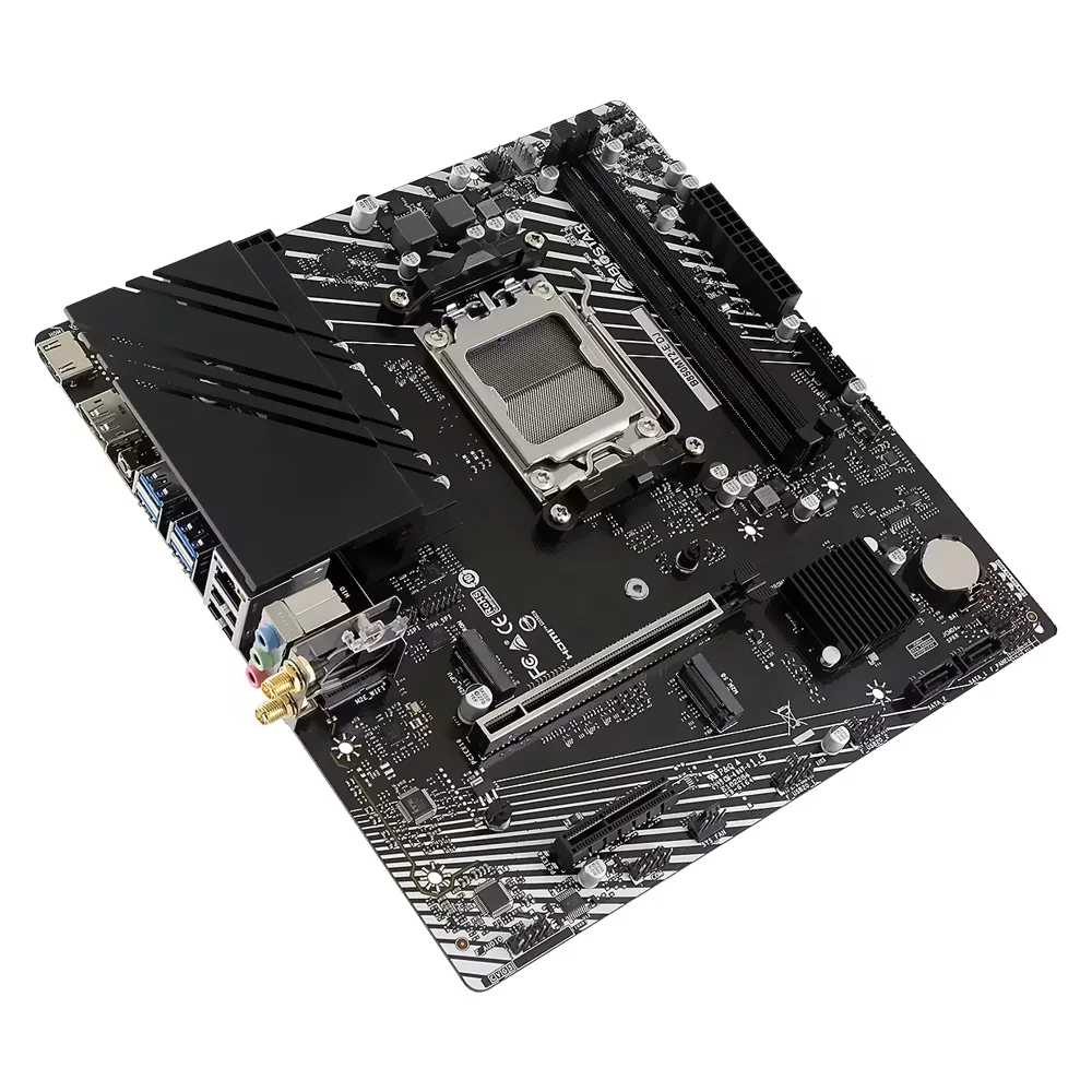 Imagem 3 de 3 do produto Placa Mãe Biostar B850mt2-e Dj Socket Am5 Ddr5 Atx 4x Sata 6gb/s Usb 3.2 Gen 1 PCie 4.0 Gaming
