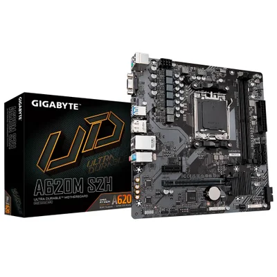 Placa Mãe Gigabyte A620m S2h Socket Am5 Micro Atx Vga Ddr5 4x Dimm Suporte PCie 4.0 Usb 3.2 Gen 1