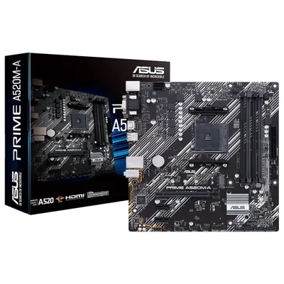 Placa Mãe Asus Prime A520m-a Ii Socket Am4 / Vga / Ddr4