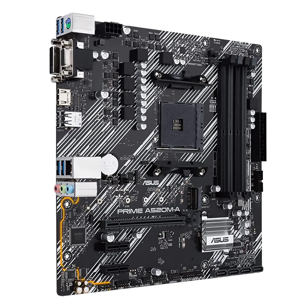 Imagem 3 de 3 do produto Placa Mãe Asus Prime A520m-a Ii Socket Am4 / Vga / Ddr4