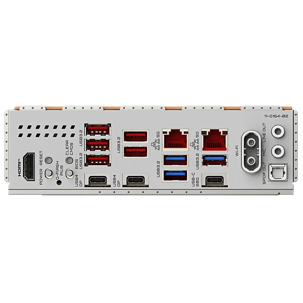 Imagem 2 de 3 do produto Placa Mãe Gigabyte X870e Aero X3d Wood Socket Am5 Ddr5 Atx PCie 5.0 RGB Wi-fi 6e M.2 4x Sata 6gb/s
