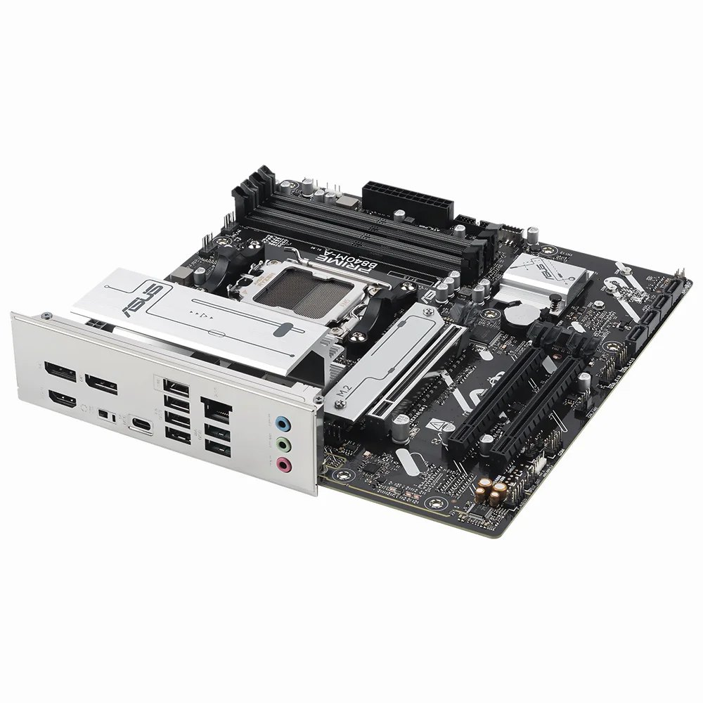 Imagem 2 de 3 do produto Placa Mãe Asus Prime B840m-a Socket Am5 Ddr5 Micro Atx 4x Sata 6gb/s PCie 4.0 RGB Otimizada Gaming