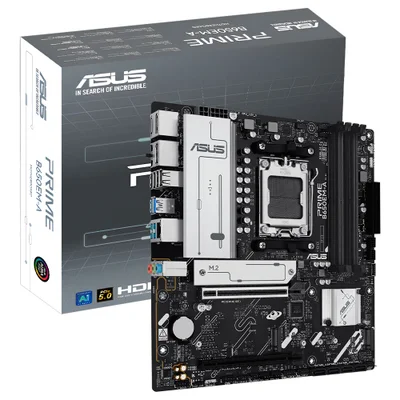 Placa Mãe Asus Prime B650em-a Socket Am5 Ddr5 Atx PCie 5.0 Usb 3.2 Gen 2 Wi-fi 6 Bluetooth 5.2 RGB