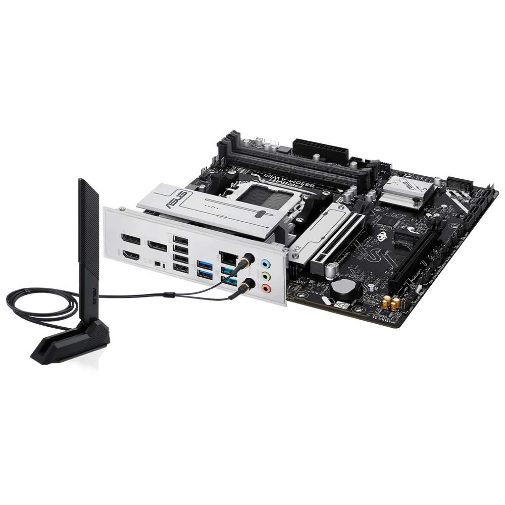 Imagem 3 de 3 do produto Placa Mãe Asus Prime B850m-a Wi-fi Socket Am5 Ddr5 Micro Atx Bluetooth 5.2 4x Sata 6gb/s PCie 5.0