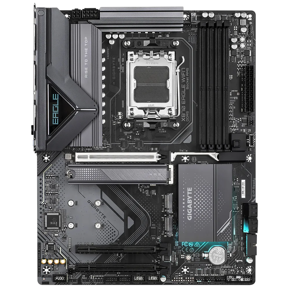 Imagem 3 de 3 do produto Placa Mãe Gigabyte X870 Eagle Wi-fi 7 Socket Am5 Ddr5 Atx Bluetooth 5.2 PCie 5.0 RGB Gaming