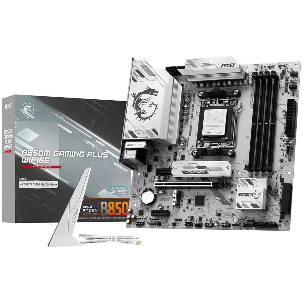 Placa Mãe Msi B850m Gaming Plus Wi-fi 6e Socket Am5 Ddr5 Micro Atx Gaming Alta Performance