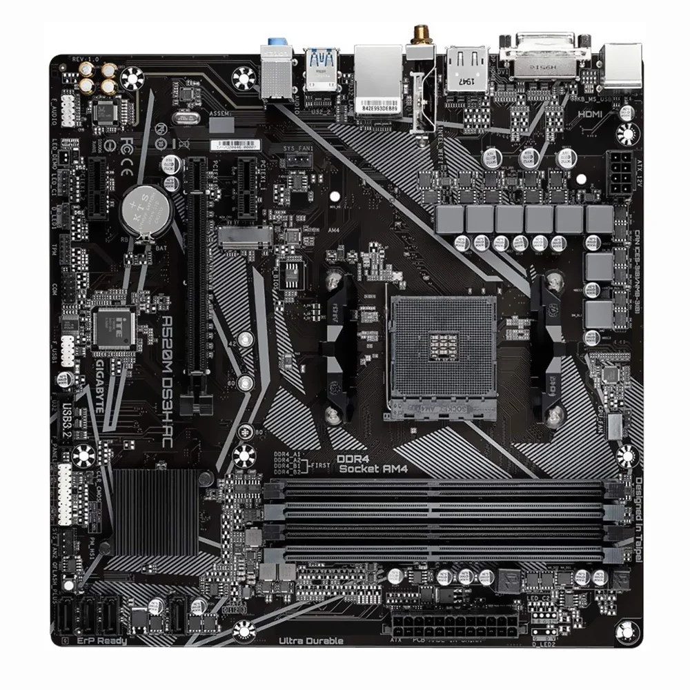 Imagem 2 de 3 do produto Placa Mãe Gigabyte A520m Ds3h Ac Socket Am4 / Ddr4