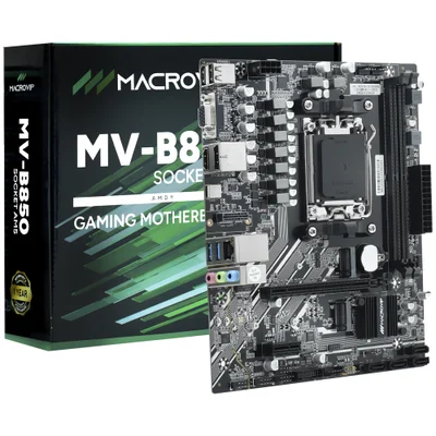 Placa Mãe Macrovip Mv-b850 Socket Am5 Vga Ddr5 Atx 4x Sata 6gb/s PCie 4.0 Suporte Overclocking