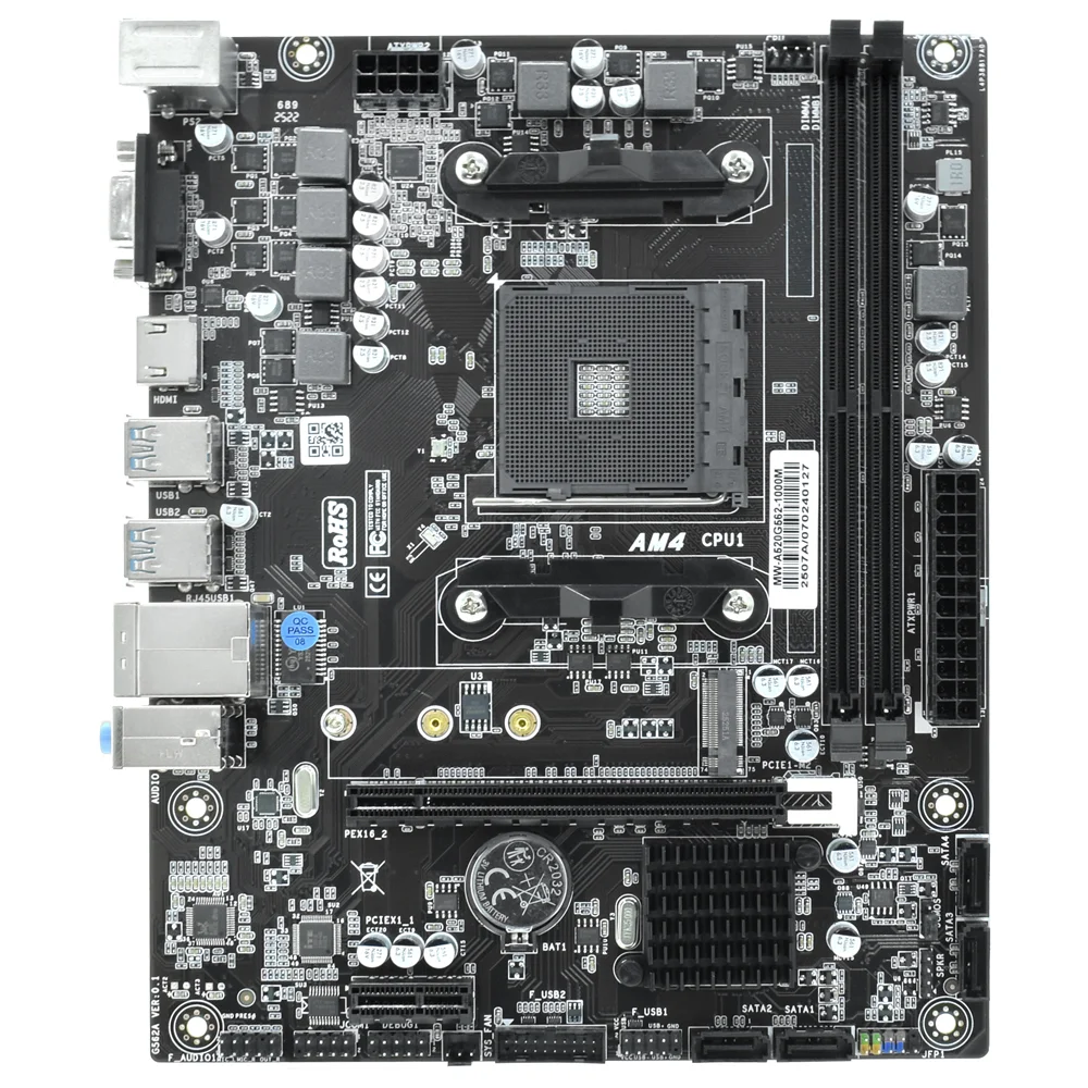 Imagem 3 de 3 do produto Placa Mãe Star A520 Socket Am4 Ddr4 Atx 4x Sata 6gb/s 2x M.2 PCie 3.0 Usb 3.2 Gen 1 Gamer