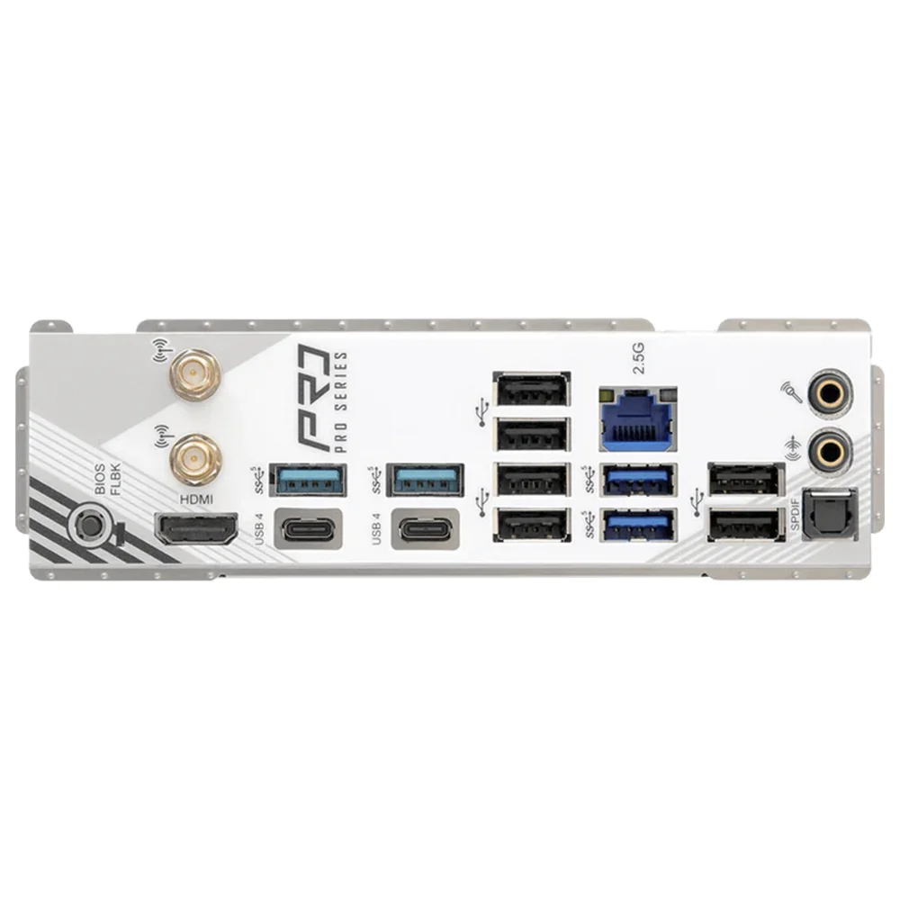 Imagem 2 de 3 do produto Placa Mãe Asrock X870 Pro Rs Wi-fi Socket Am5 Ddr5 Atx Bluetooth 5.2 PCie 5.0 RGB M.2 4 Slots Ram