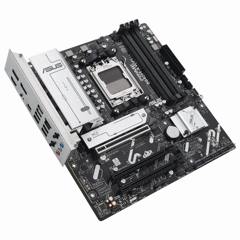 Imagem 2 de 3 do produto Placa Mãe Asus Prime B840m-a Wi-fi Socket Am5 Ddr5 Micro Atx Bluetooth 5.0 Conectividade Wi-fi 6 Usb 3.2 Gen 2