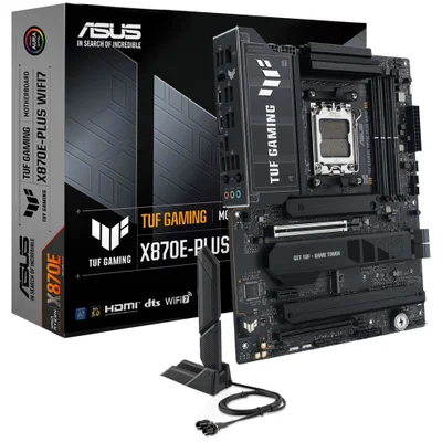 Placa Mãe Asus Tuf Gaming X870e-plus Wi-fi 7 Socket Am5 Ddr5 Atx RGB PCie 5.0 Mu-mimo 4x M.2