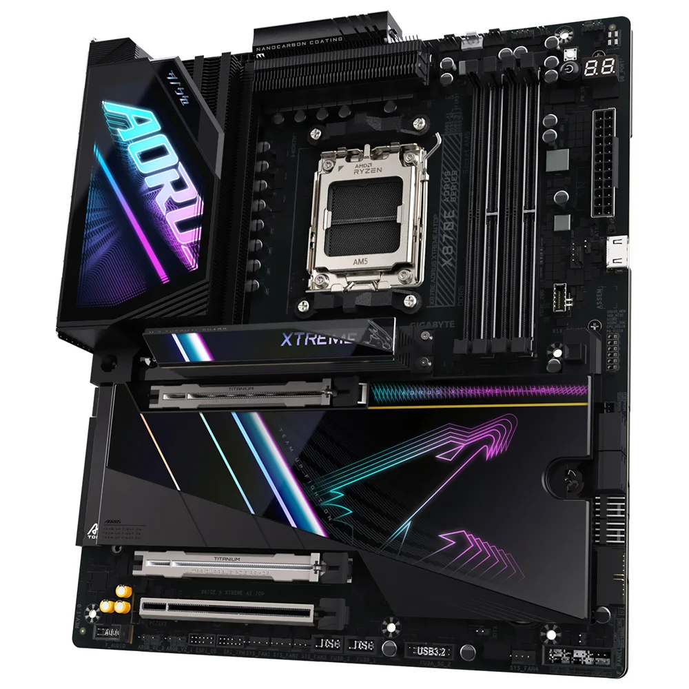 Imagem 3 de 3 do produto Placa Mãe Gigabyte X870e Aorus Xtreme Ai Top Socket Am5 Ddr5 Atx PCie 5.0 RGB Wi-fi 6e 10gbe 4x M.2