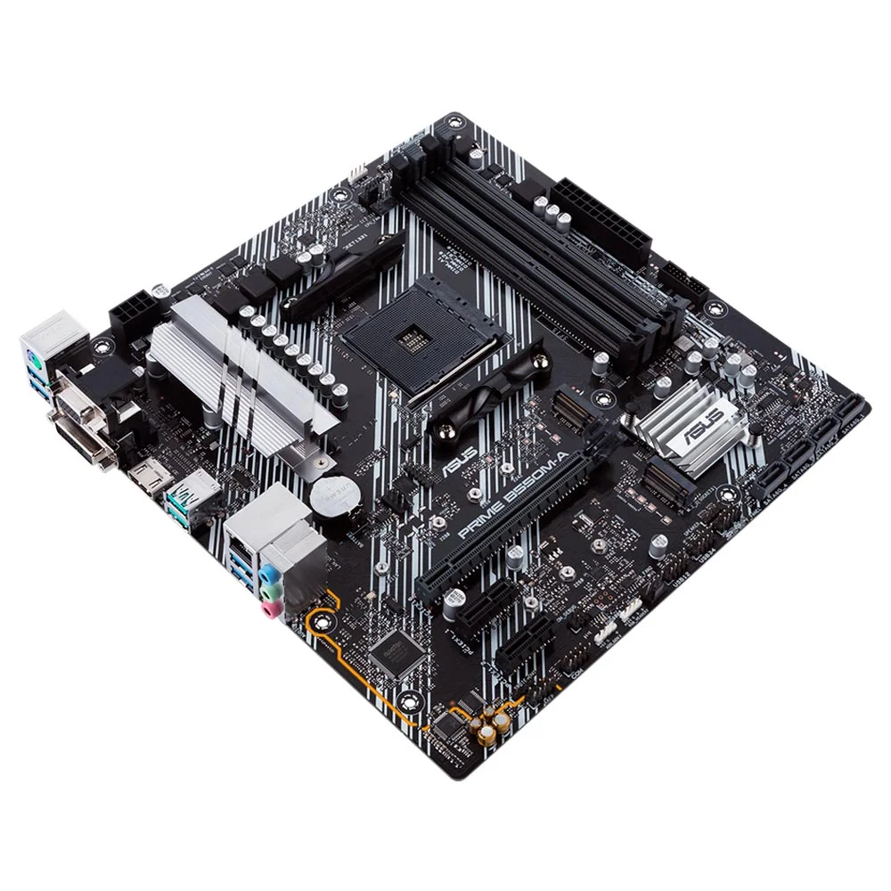 Imagem 3 de 3 do produto Placa Mãe Asus Prime B550m-a Socket Am4 Micro Atx Vga Ddr4 4400mhz Overclocking Suporte PCie 4.0 Dual Channel