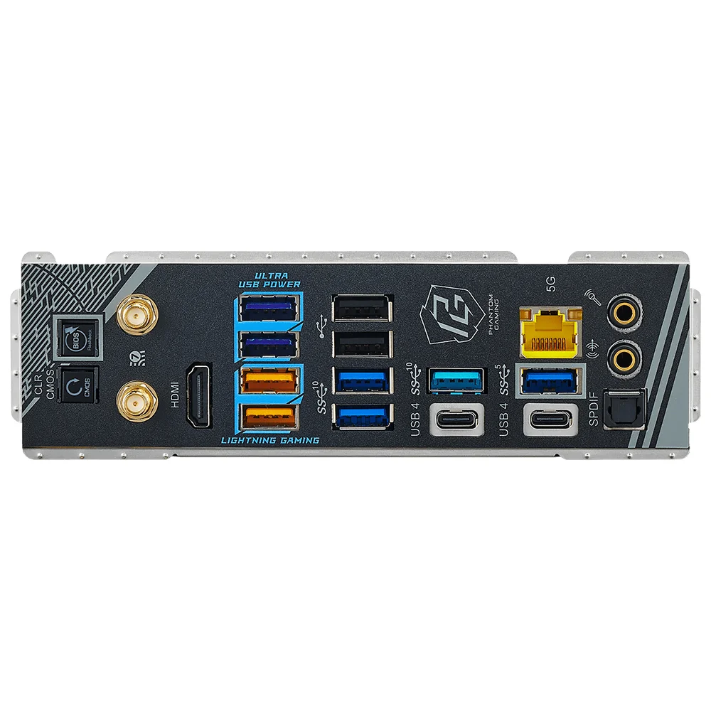 Imagem 2 de 3 do produto Placa Mãe Asrock X870e Nova Wi-fi Socket Am5 Ddr5 Atx Bluetooth 5.2 4x M.2 8x Usb 3.2 Gen2 RGB Gaming