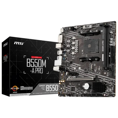 Placa Mãe Msi B550m-a Pro Socket Am4 / Ddr4