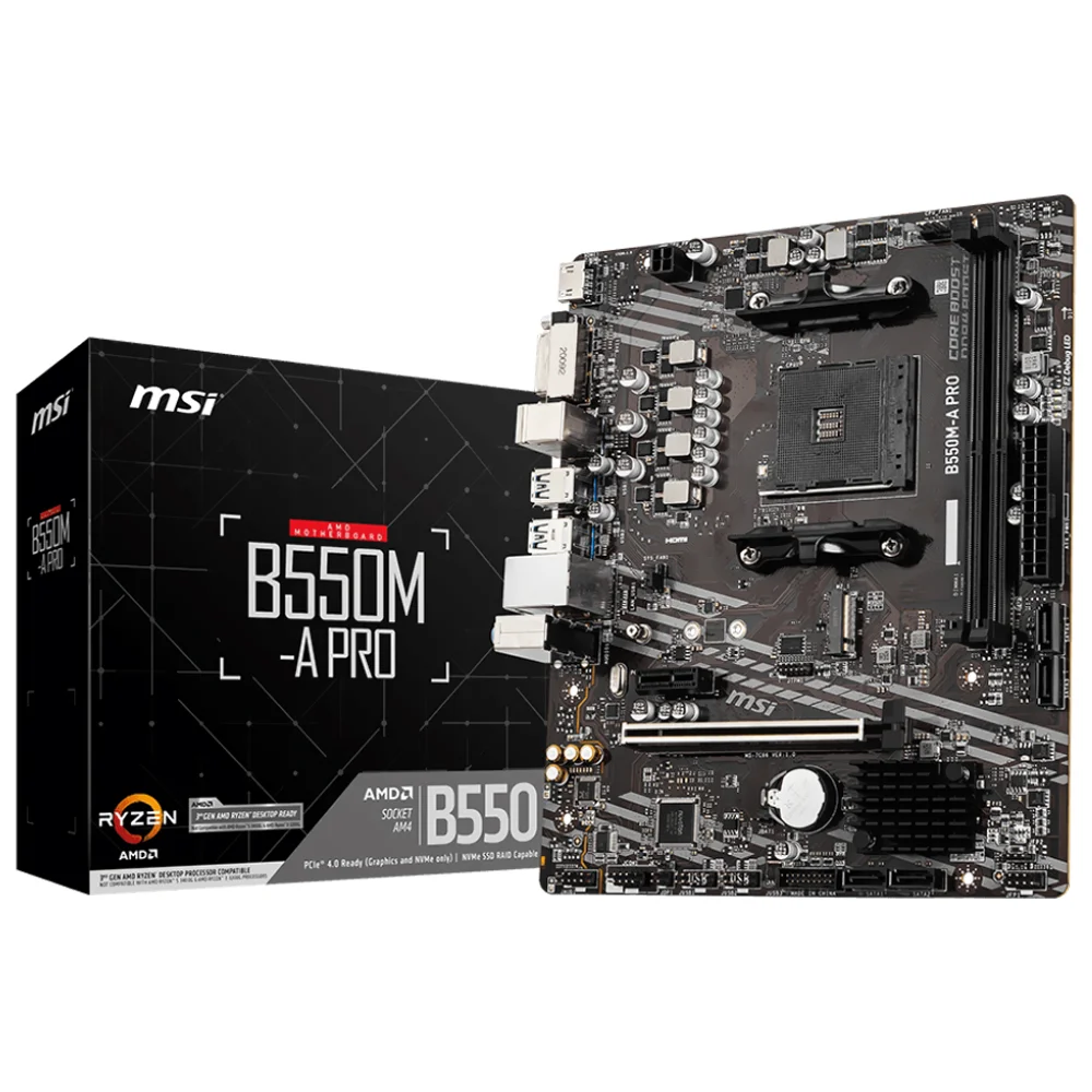 Placa Mãe Msi B550m-a Pro Socket Am4 / Ddr4