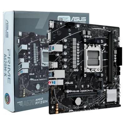 Placa Mãe Asus Prime A620m-k Socket Am5 / Vga / Ddr5