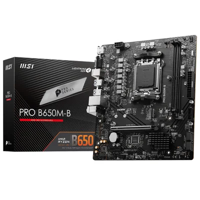 Placa Mãe Msi Pro B650m-b Socket Am5 / Vga / Ddr5