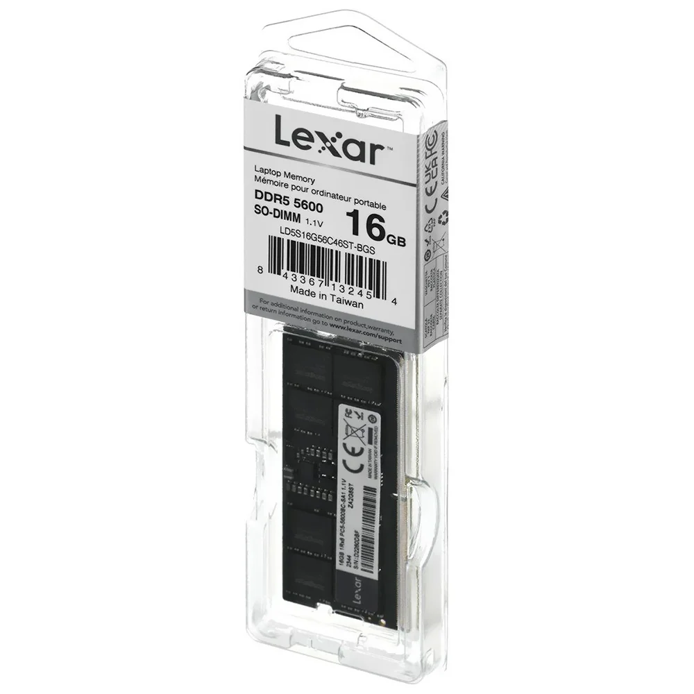 Memória Ram Para Notebook Lexar Ddr5 16gb 5600mhz - Ld5s16g56c46st-bgs