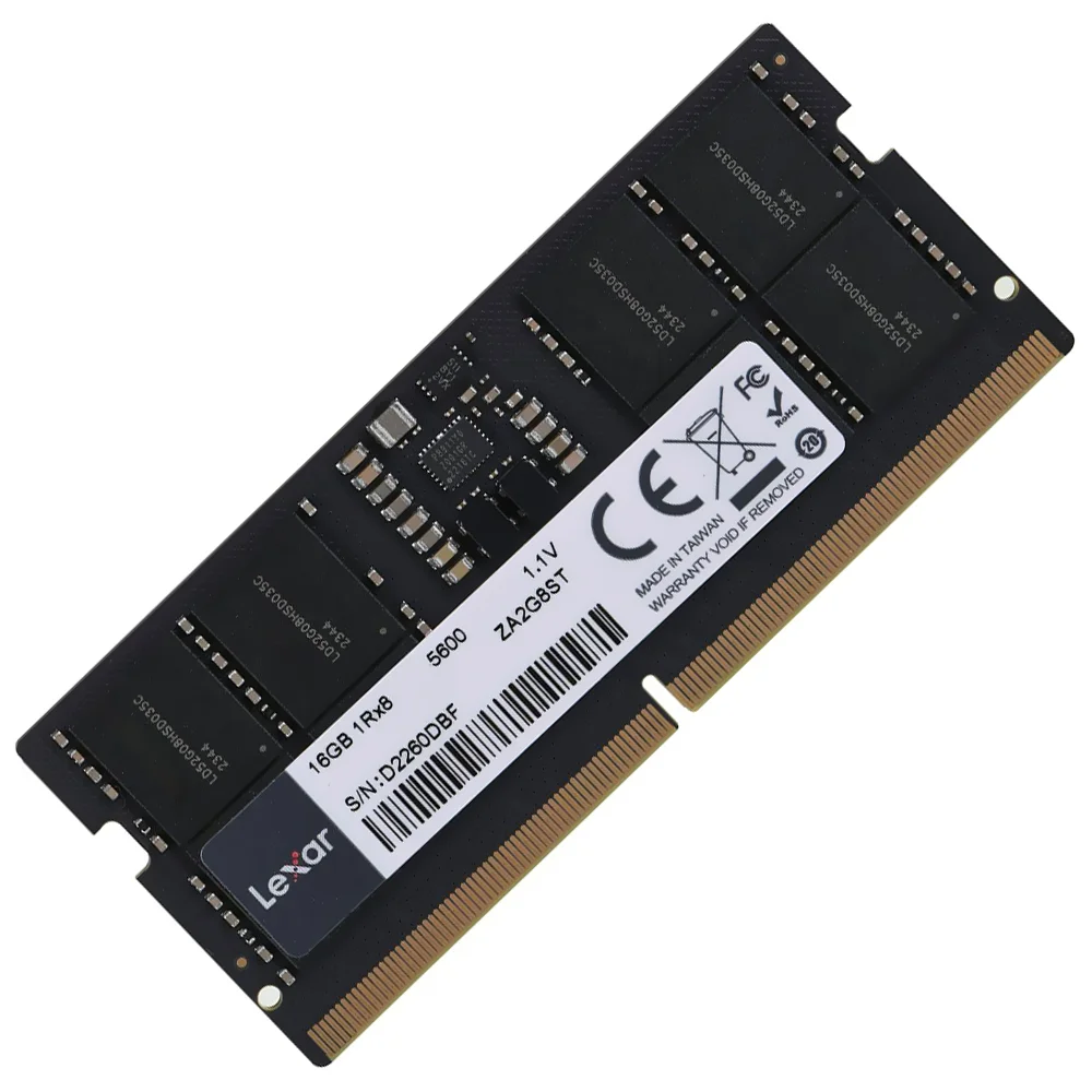 Imagem 2 de 3 do produto Memória Ram Para Notebook Lexar Ddr5 16gb 5600mhz - Ld5s16g56c46st-bgs
