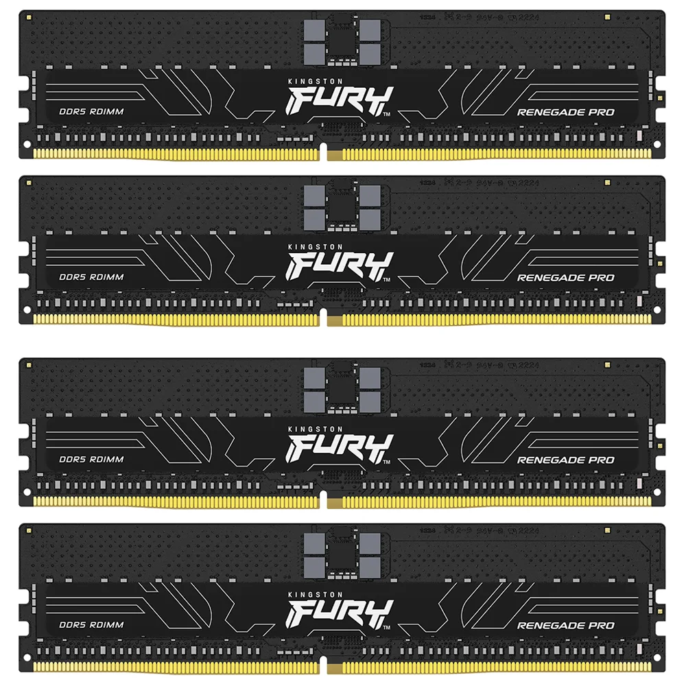 Memória Ram Kingston Fury Renegade Pro Ddr5 128GB (4x32gb) 6400mhz - Preto (kf564r32rbe2k4-128)