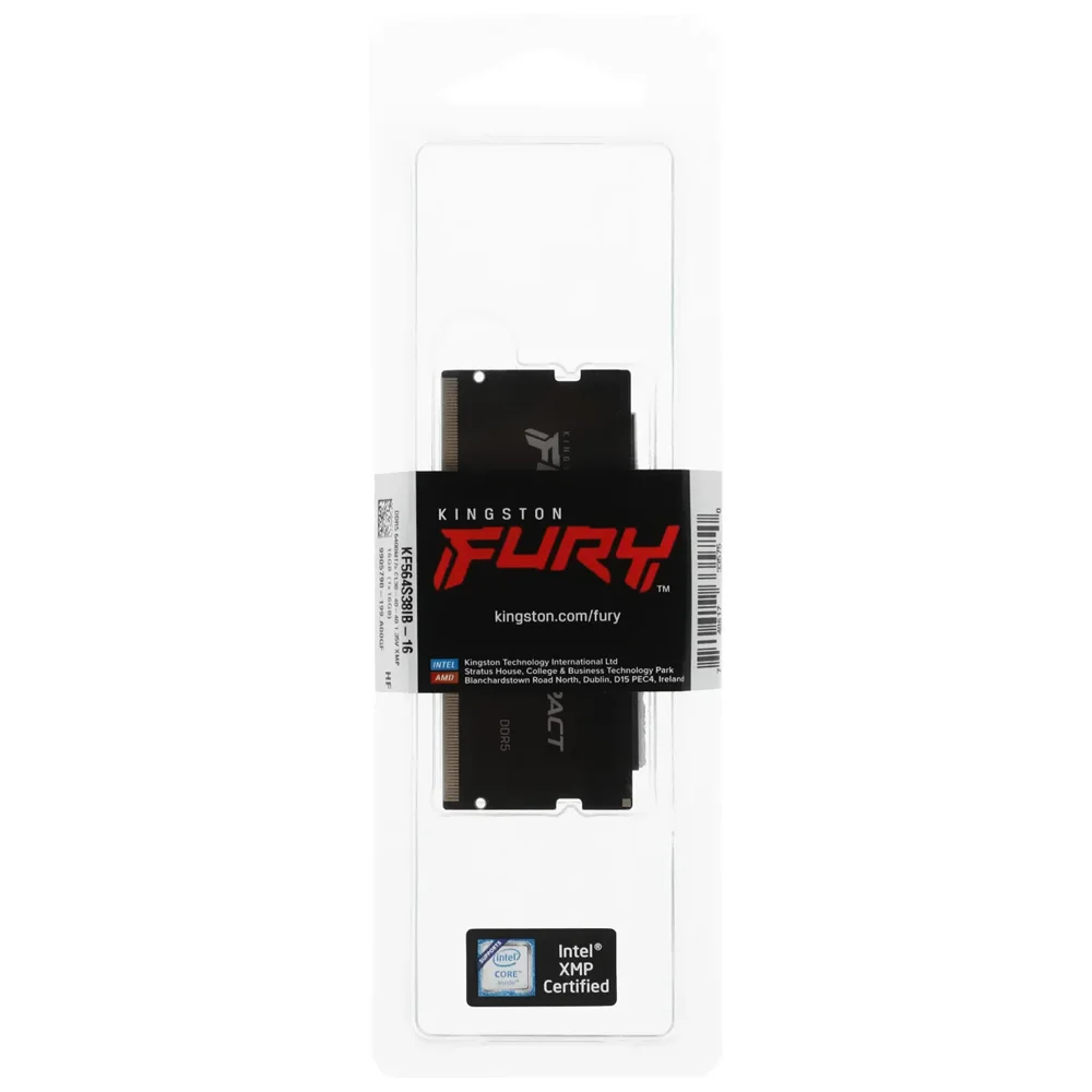 Imagem 3 de 3 do produto Memória Ram Para Notebook Kingston Fury Impact Ddr5 16gb 6400mhz - Preto (kf564s38ib-16)