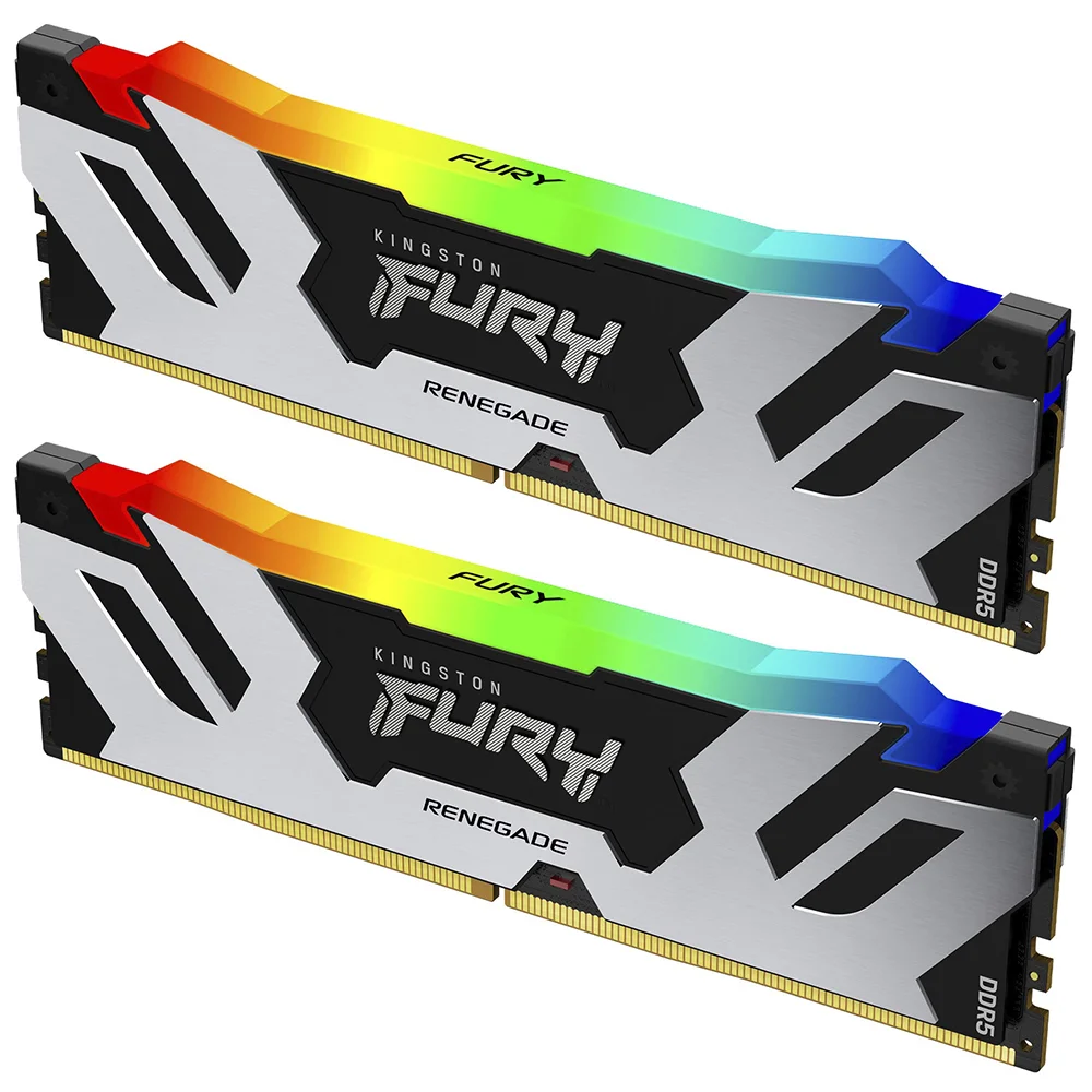 Imagem 3 de 3 do produto Memória Ram Kingston Fury Renegade Ddr5 96gb (2x48GB) 6000mhz RGB - Preto / Prata (kf560c32rsak2-96)