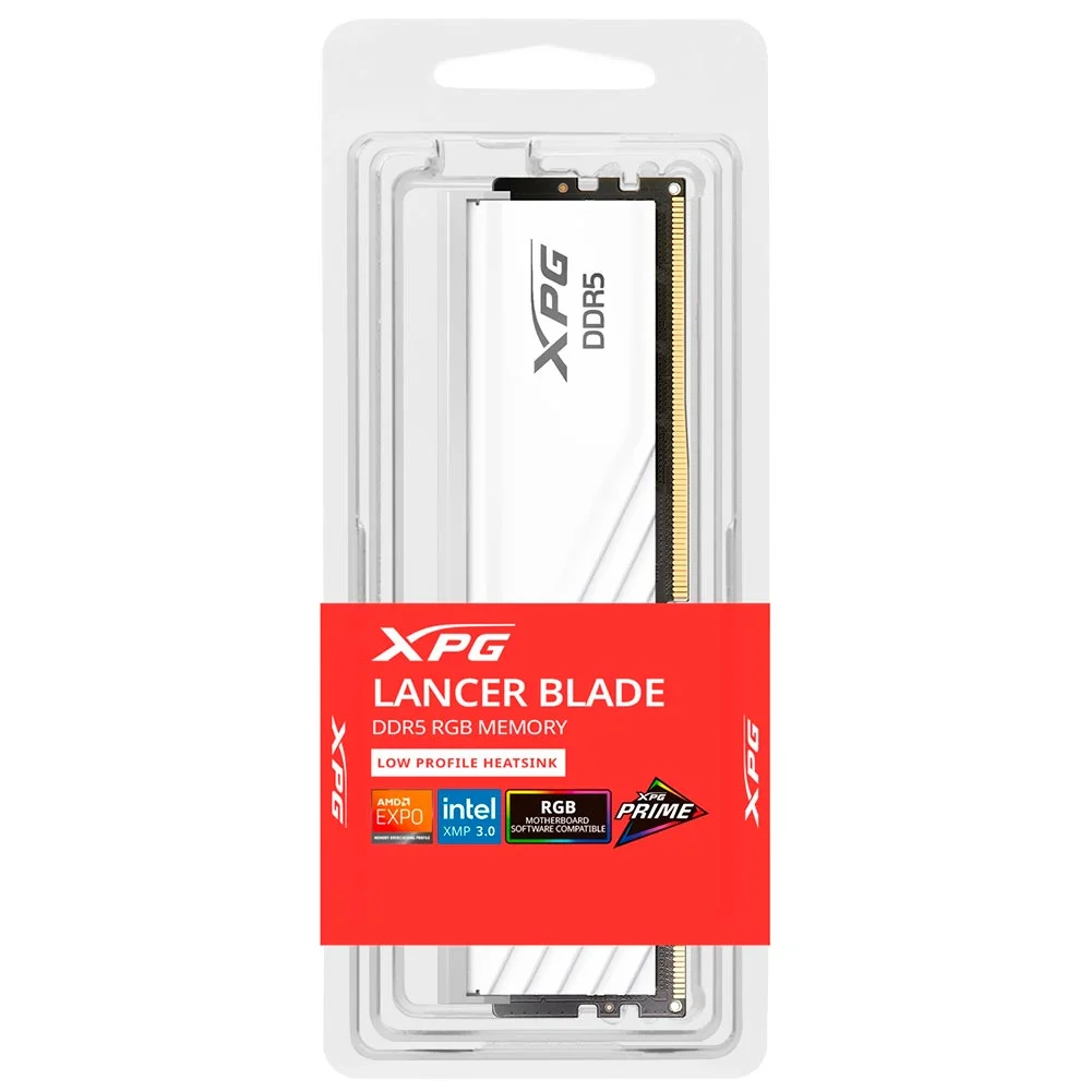 Memória Ram Adata Xpg Lancer Blade Ddr5 16gb 5600mhz RGB - Branco (ax5u5600c4616g-slabrwh)