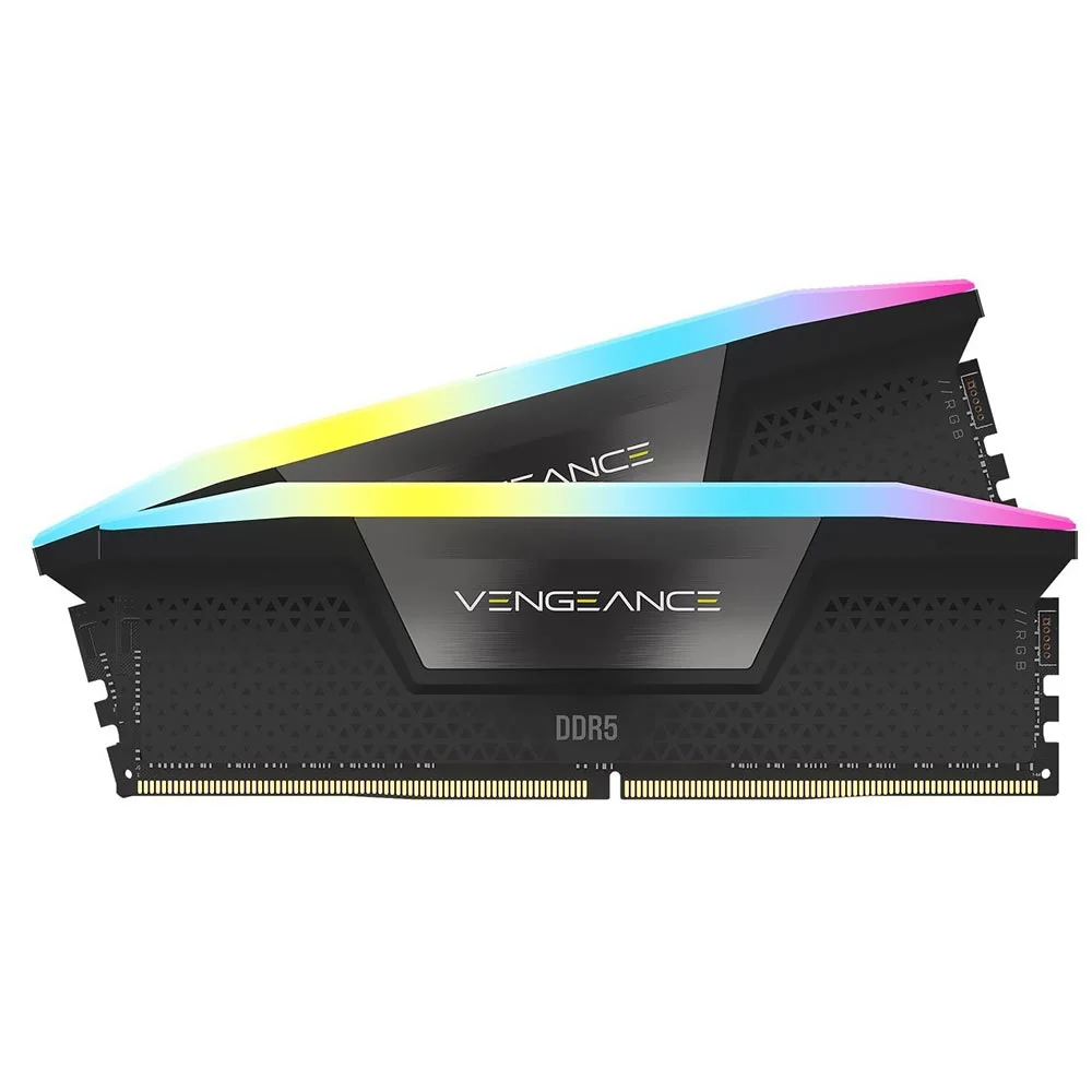Imagem 2 de 3 do produto Memória Ram Corsair Vengeance RGB Ddr5 96gb (2x48GB) 7200mhz - Preto (cmh96gx5m2b7200c40)