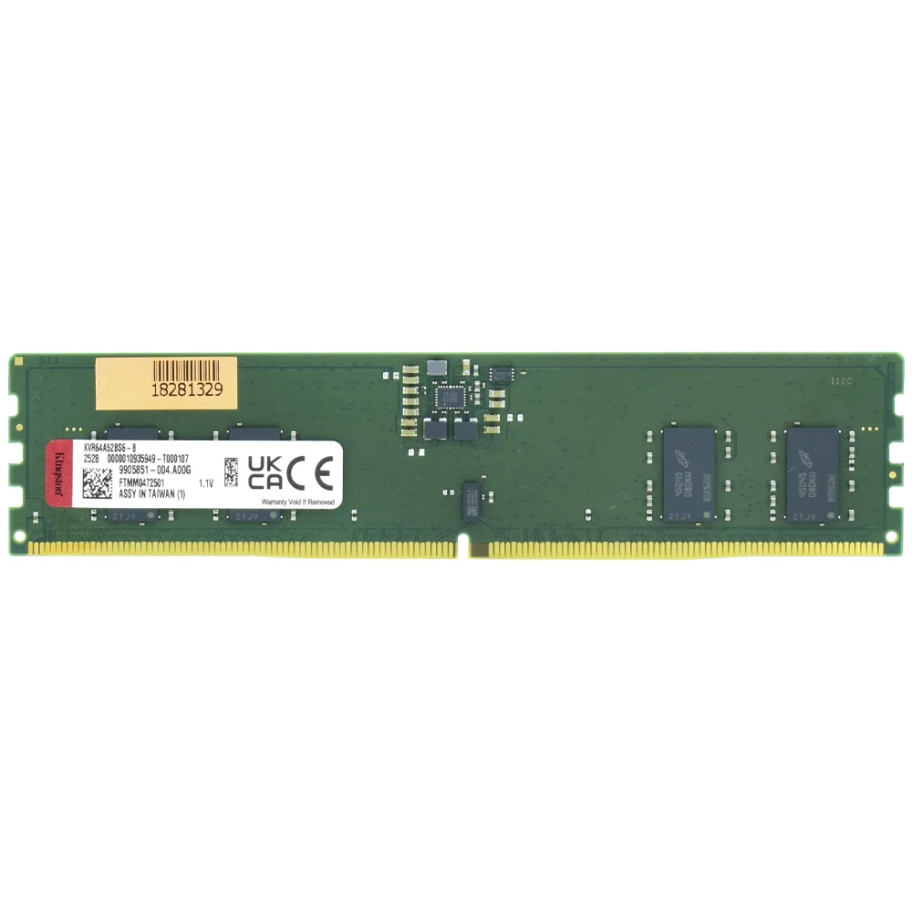 Imagem 2 de 2 do produto Memória Ram Kingston Ddr5 8GB 6400mhz - Kvr64a52bs6-8