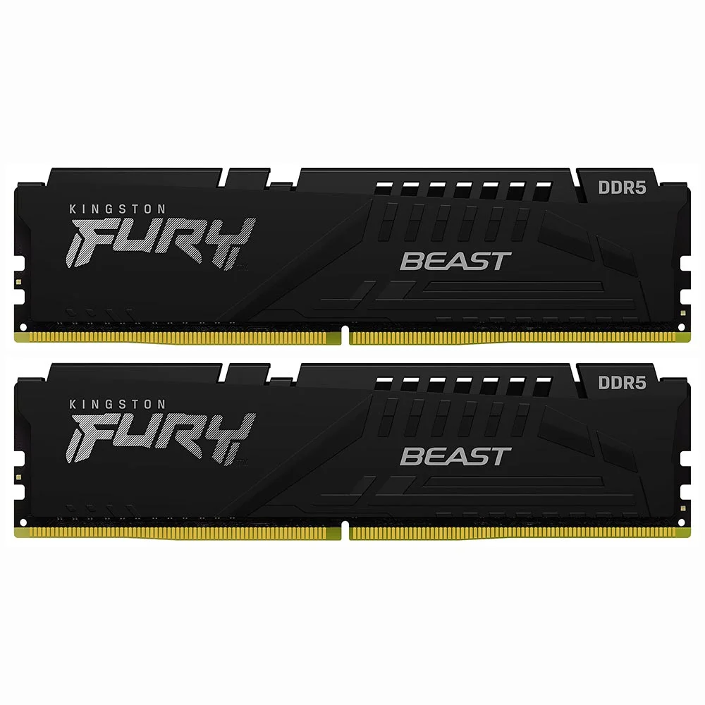 Imagem 3 de 3 do produto Memória Ram Kingston Fury Beast Ddr5 64gb 5200mhz - Preto (kf552c40bbk2-64)