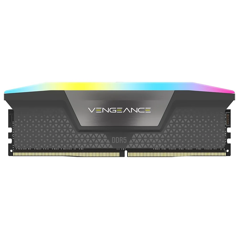 Imagem 2 de 3 do produto Memória Ram Corsair Vengeance Ddr5 16gb 5600mhz RGB - Preto (cmh16gx5m1b5600z40)